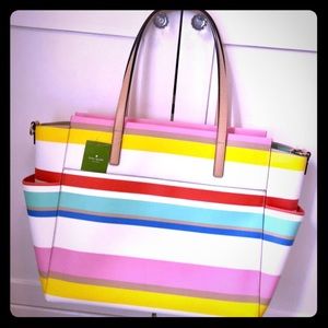Kate Spade Kaylie baby diaper bag tote
